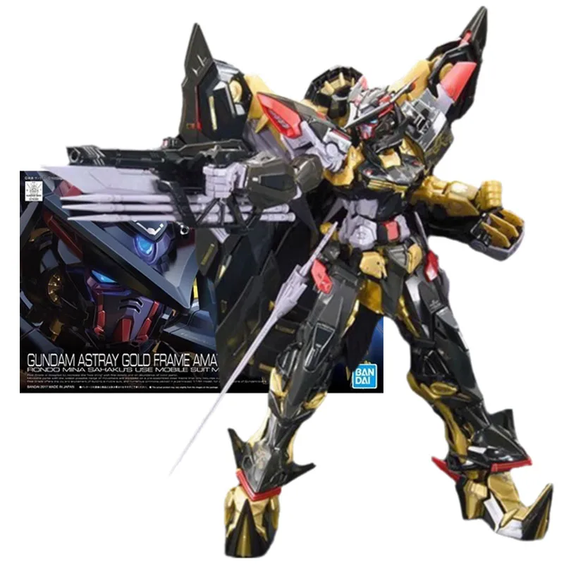 

Bandai Genuine Figure Gundam Model Kit RG 1/144 Gundam Astray Gold Frame Amatsu Mina Collection Gunpla Action Figure Boys Toys