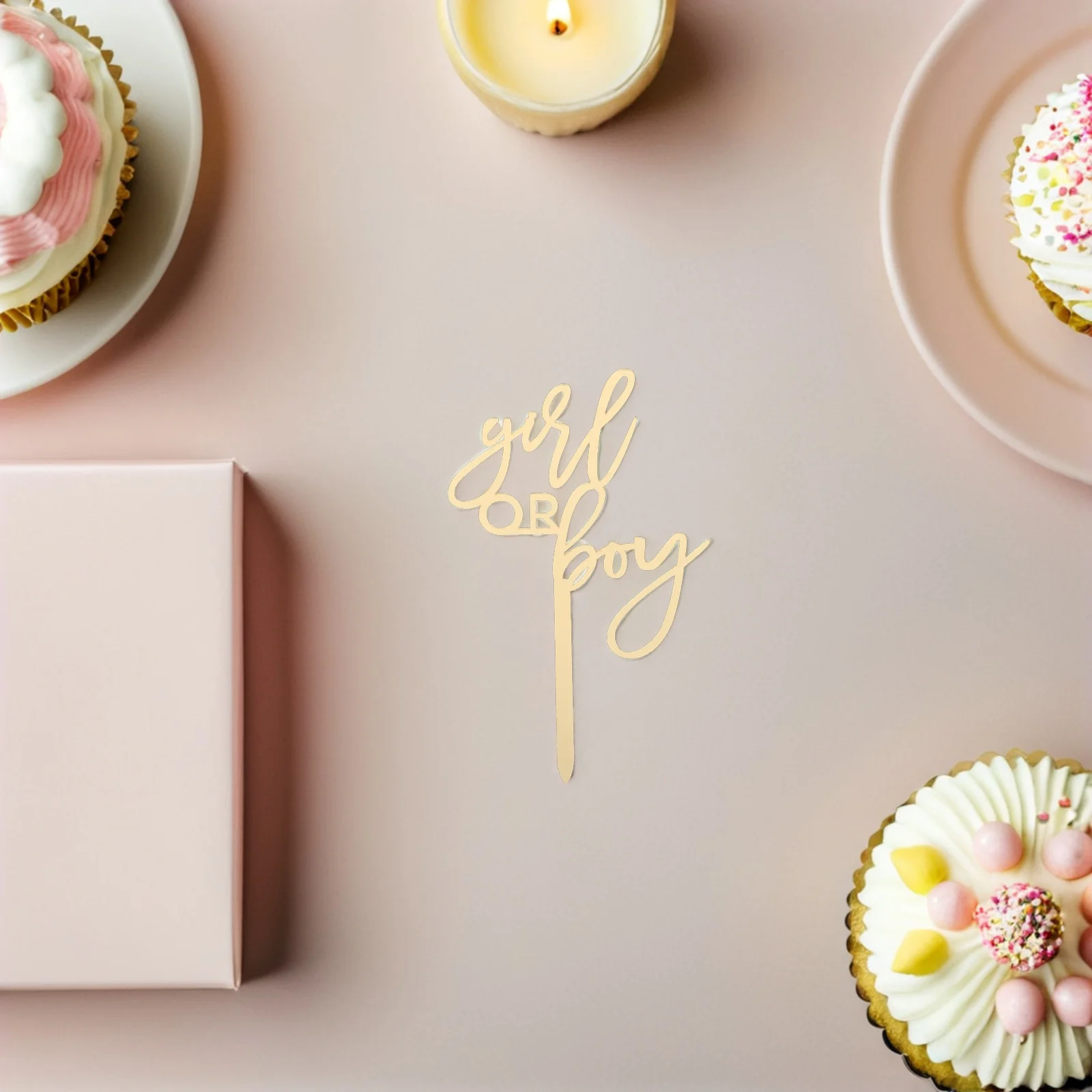 

10 Pcs Gender Reveal Decoration Cake Inserts Cupcake Picks Boy Toppers Cocktail Food Fruit Toothpick Boys Girls Princess