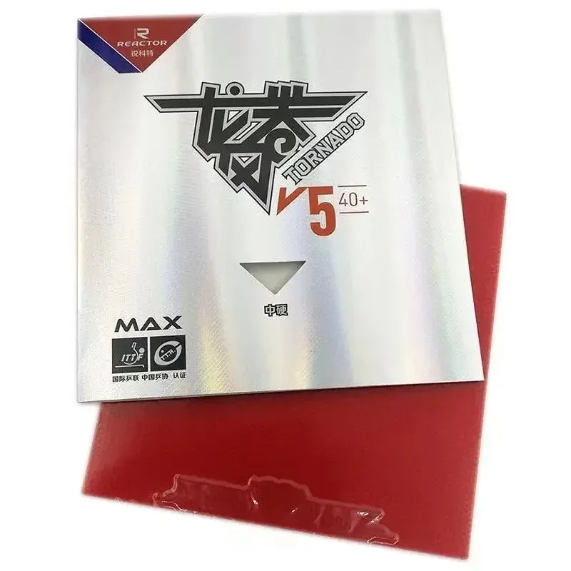 

Накладка для настольного тенниса REACTOR Tornado V5, липкая, для атаки, средней жесткости, с губкой с максимальной внутренней энергией