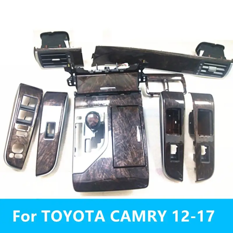 For TOYOTA CAMRY 12-17 Instrument panel mahogany trim panel air conditioner trend window lift switch panel Interior auto parts