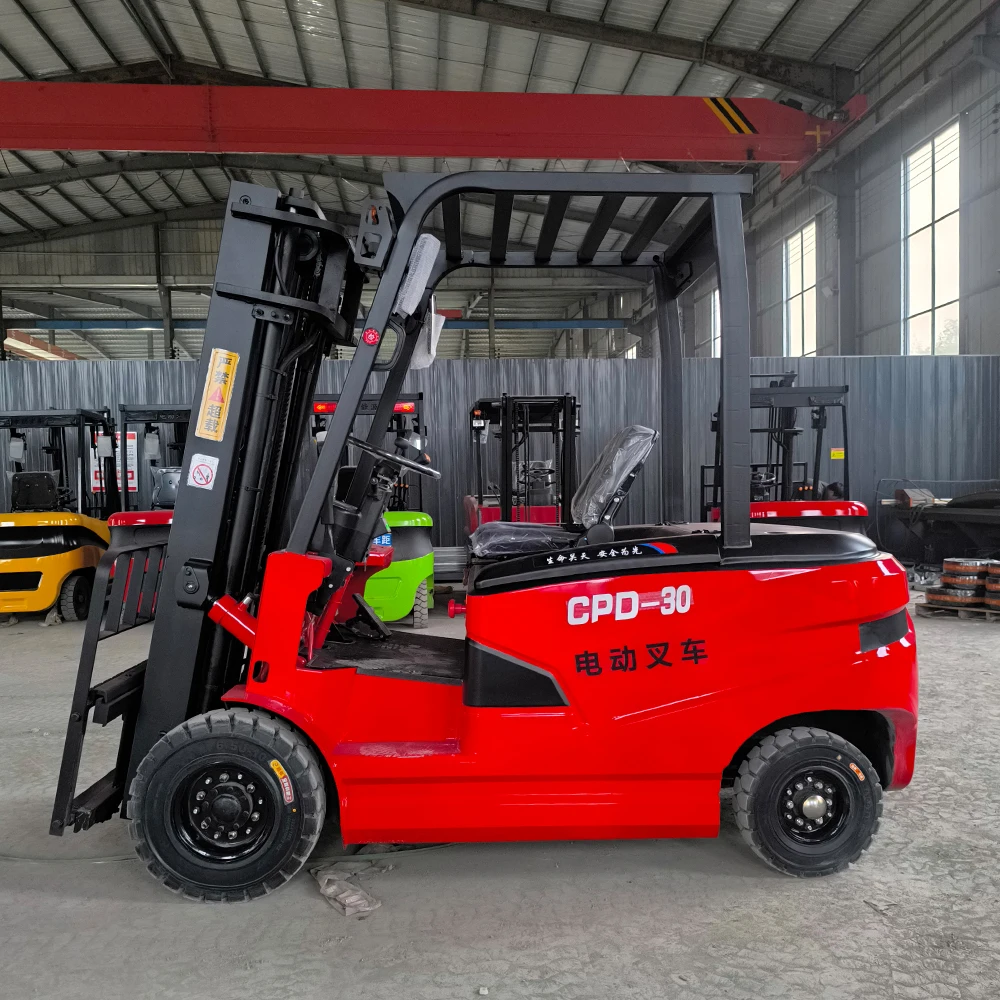 Ready to Ship 60V 7.5kW 3 Ton 3.5 Ton Electric Forklift High Power AC Motor Counterbalance Forklift in Stock