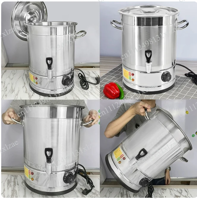 Stainless Steel Electric Heating Water Boiling Bucket All-Steel, Tea and Hot Water Dispenser for Home Kitchen and Commercial Use