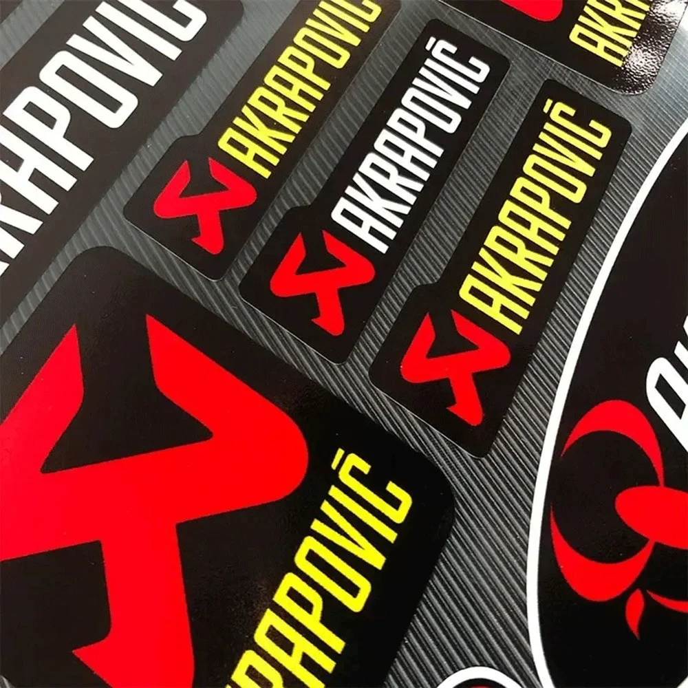 1 Juego de pegatinas de vinilo creativas multiusos para coche, motocicleta, casco, tubo de escape, accesorios de decoración