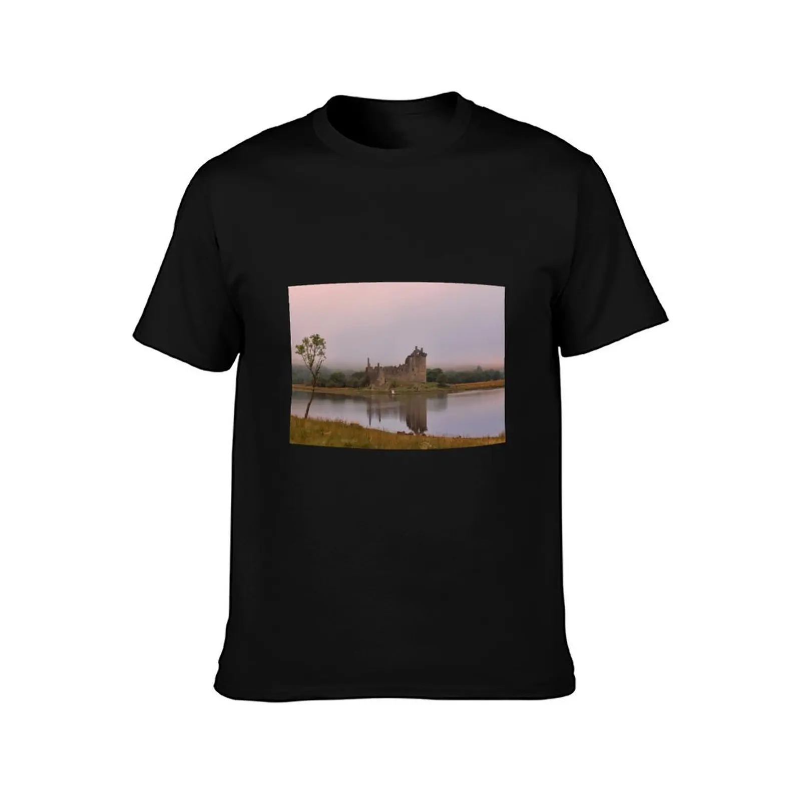 Kilchurn Castle at Dawn T-Shirt Moisture Control Sports Tee T-Shirt