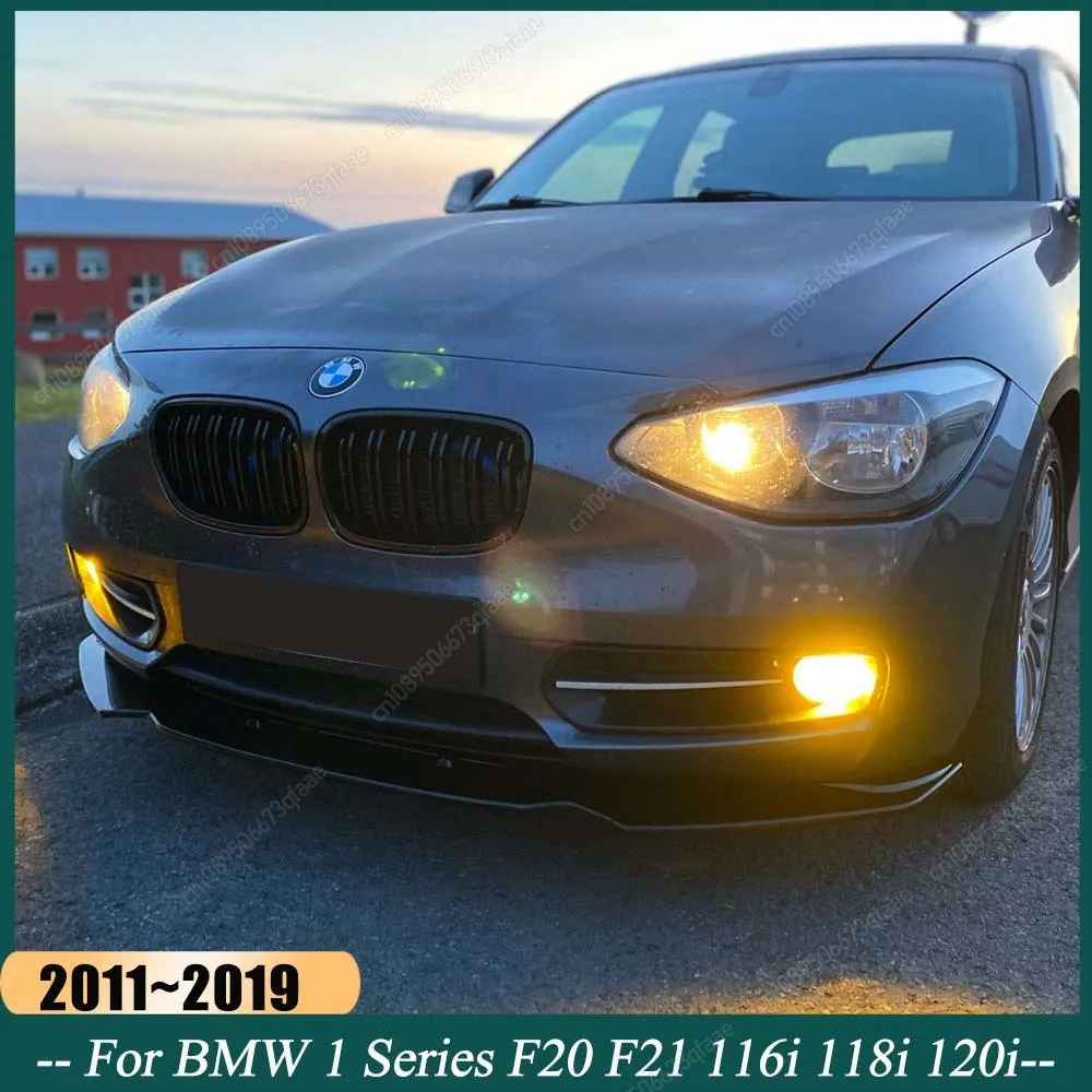 

Car Front Bumper Spoiler Lip For BMW 1 Series F20 F21 116i 118i 120i 2011-2019 Gloss Black Splitter Diffuser Body Kits Tuning