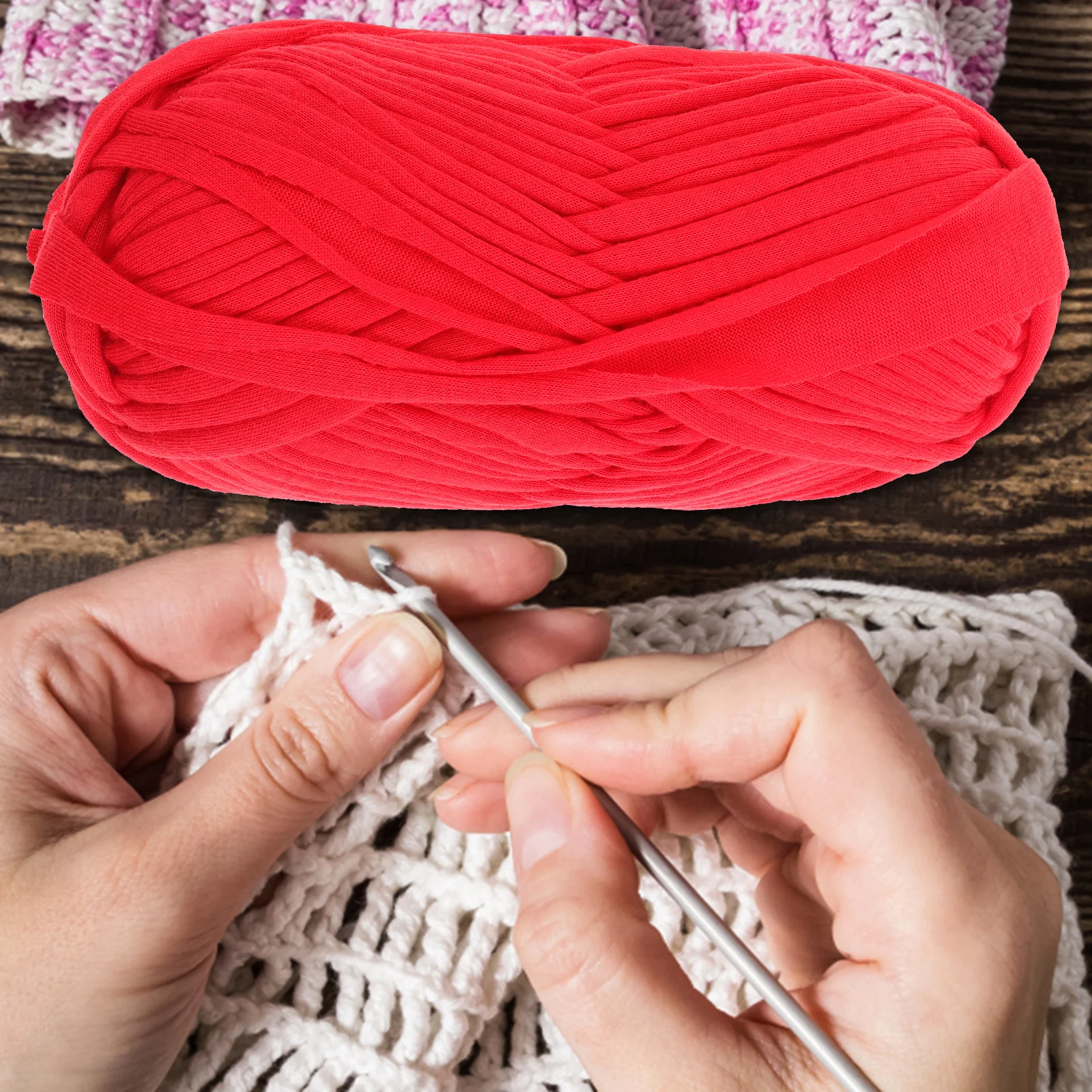 

4 Rolls Thick Yarn Ball Wool Blanket Polyester H Crocheting Braided String Diy Weaving Rope Knitting Supply Craft Cord