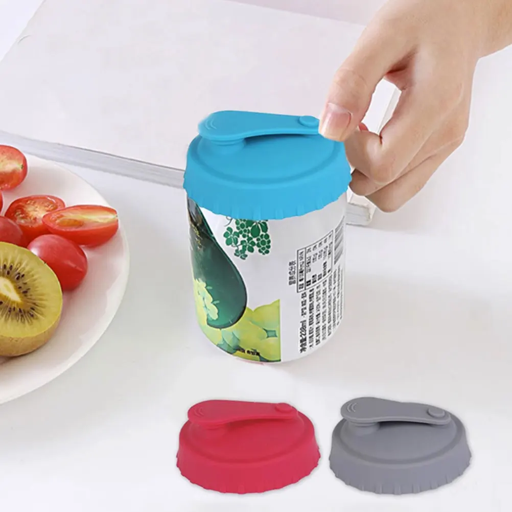 

Silicone Bottle Cap Leakproof Can Covers Soda Lids Protector Sealing Beverage Covers Drinks Compatibility Airtight Kitchen Bar