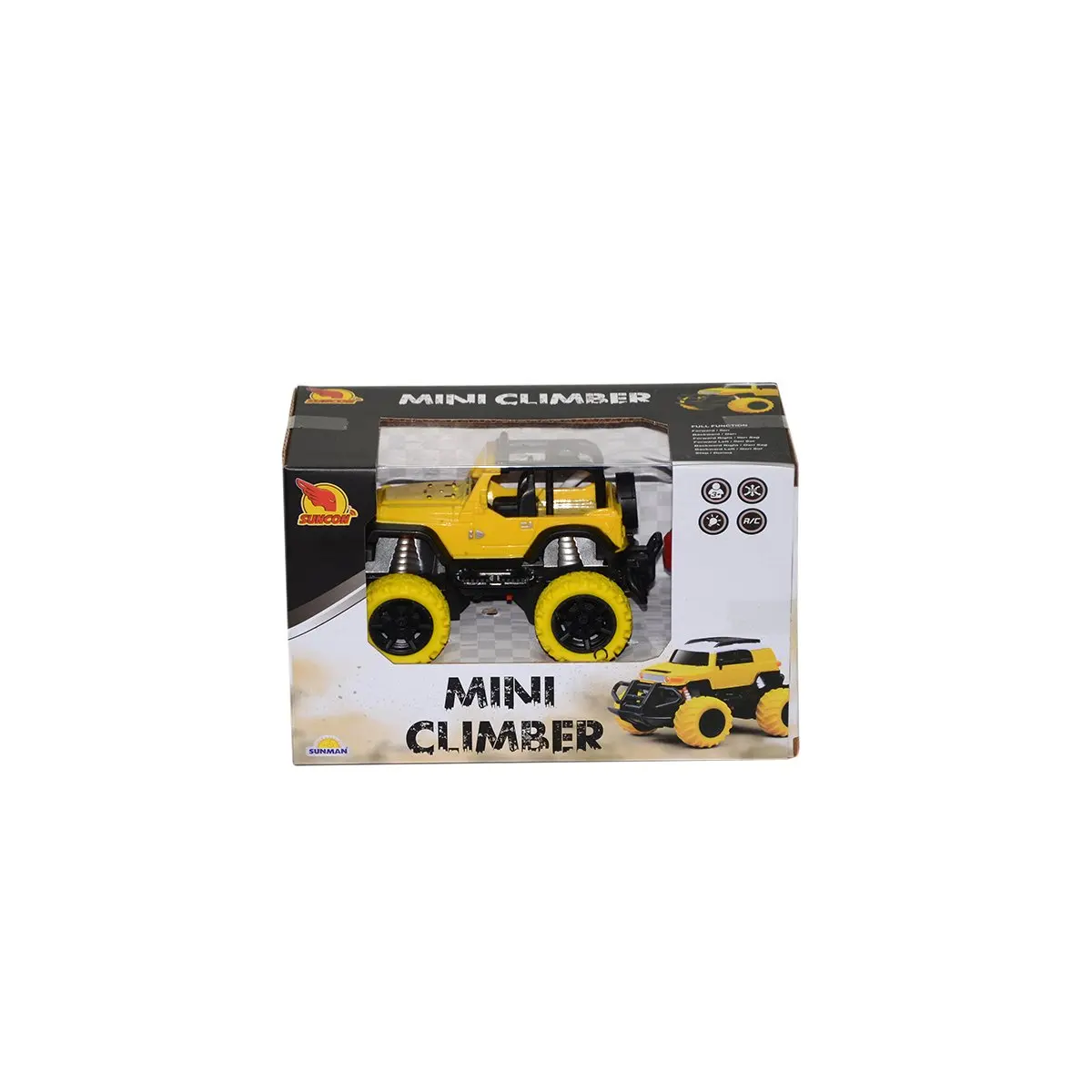 2719 1:43 remote controlled illuminated Mini Jeep 12 cm