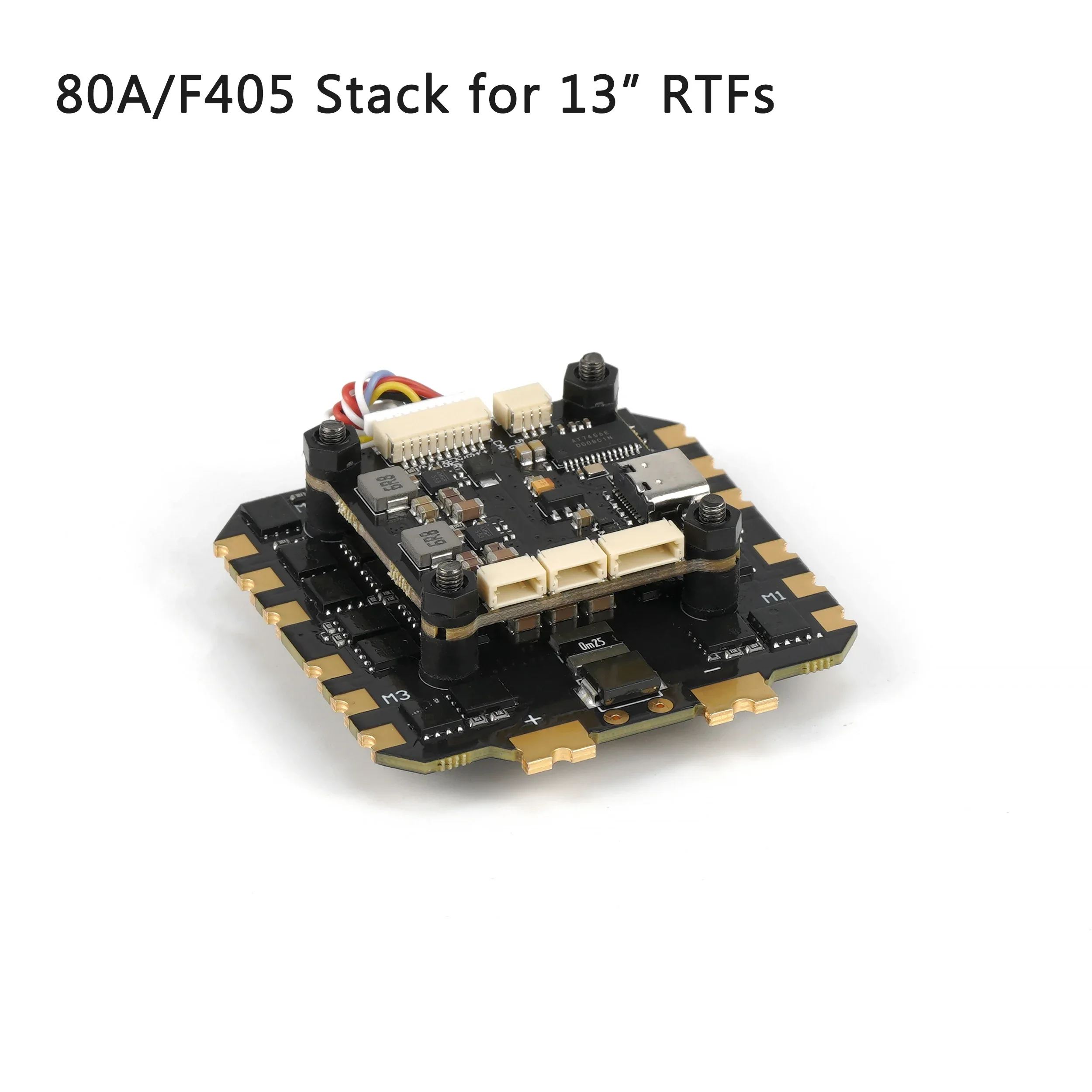 AvaCoreAxisflying Argus ECO Stack 80A+F722/F405 6S-8S Flight Control Suitable For 13 Inch FPV Drone DIY Part