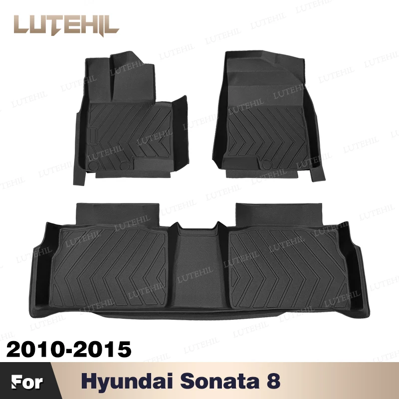 

Всепогодный напольный коврик из ТПЭ для Hyundai Sonata 9 2016-2019 2018 2017, ковровый чехол, водонепроницаемая автоинтерьерная защита, аксессуары
