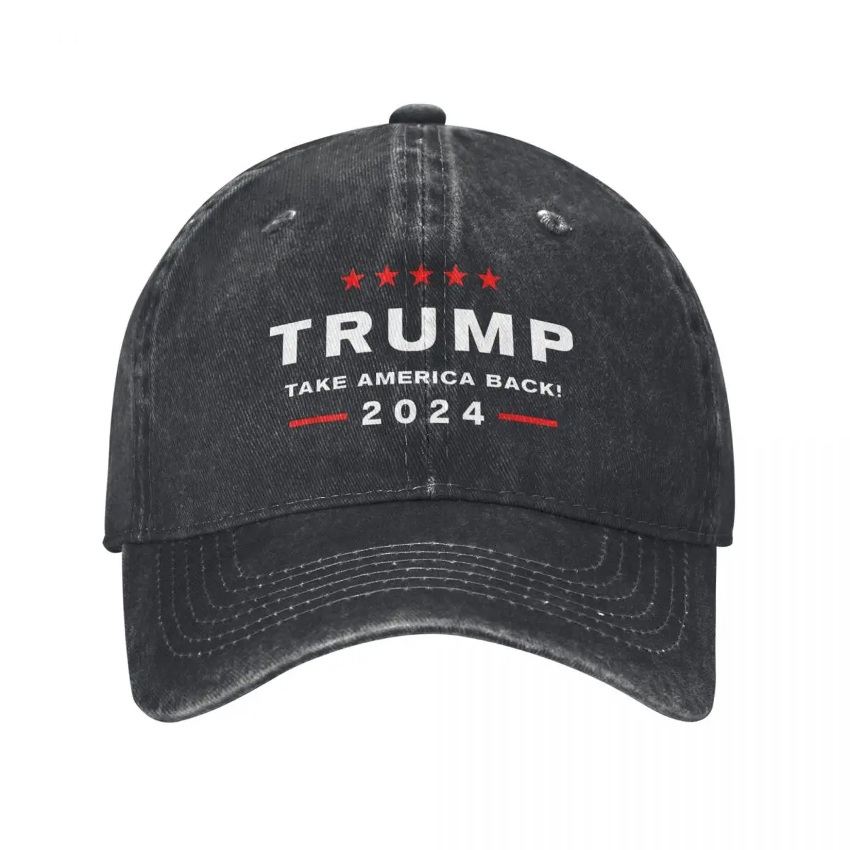 

Retro 2024 Donald Trump Baseball Caps Men Women Distressed Denim Washed Snapback Cap Take America Back Election Outdoor Soft Hat