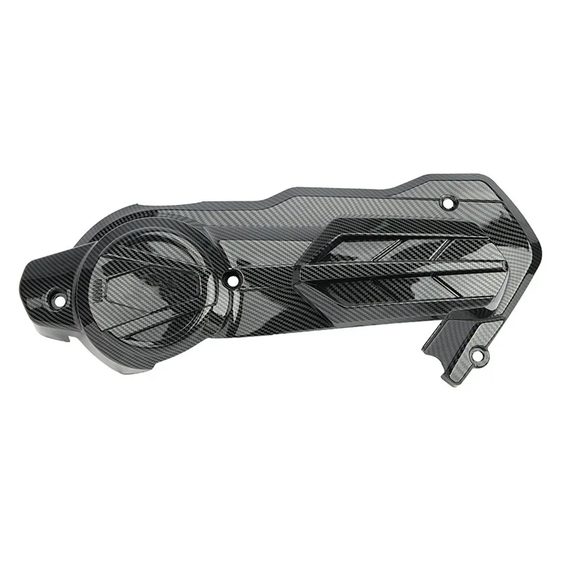 Tapa de tanque de combustible recortada de fibra de carbono para motocicleta, cubierta de transmisión, accesorio para Yamaha NMAX 155 N-MAX155 NMAX155 2020-2023 2022, 1 ud.