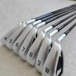 Nowy męski kij golfowy Silver 430 żelazka golfowe zestaw żelazek 4-9 W (7 sztuk) Flex R/S/SR ze stalową/grafitową osłoną główki wału