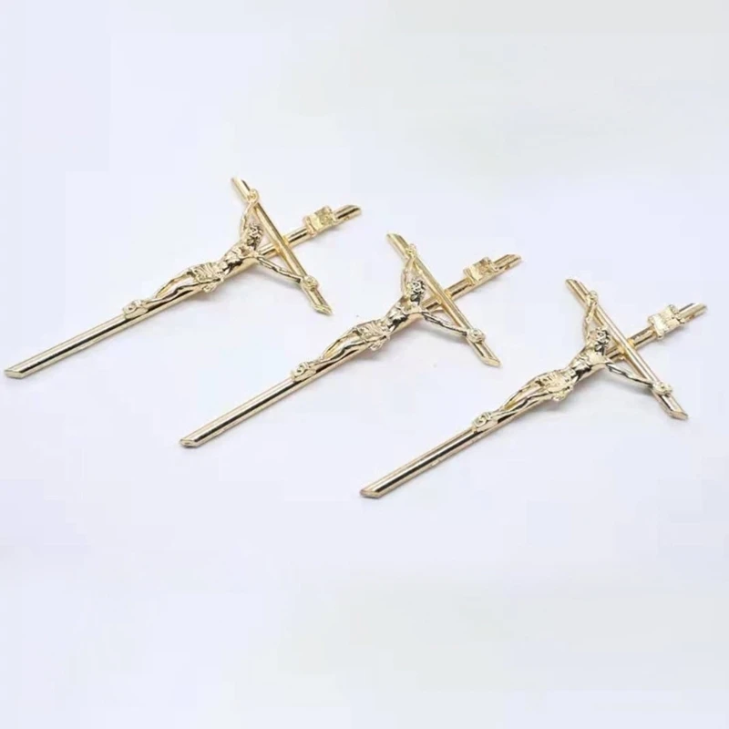 10pcs Crucifix Wall Metal Catholic Hanging Wall Decoration Blessing Sacred Baptism Gift for Church Dropship