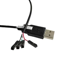 USB 2.0 Male to Dupont 4-Port 1Pin Data Extension DIY Cable Single Adapter Wire 50cm Black