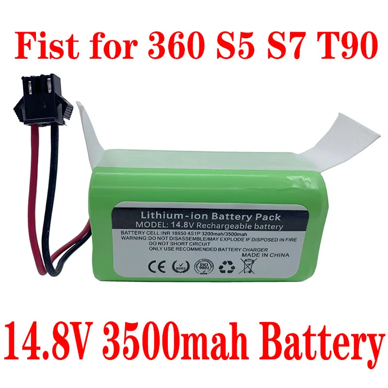 

New 14.8V 3500mAh Robot Vacuum Cleaner Battery Pack Replacement FOR Chuwi Ilife V7 V7S Pro Robot Sweeper