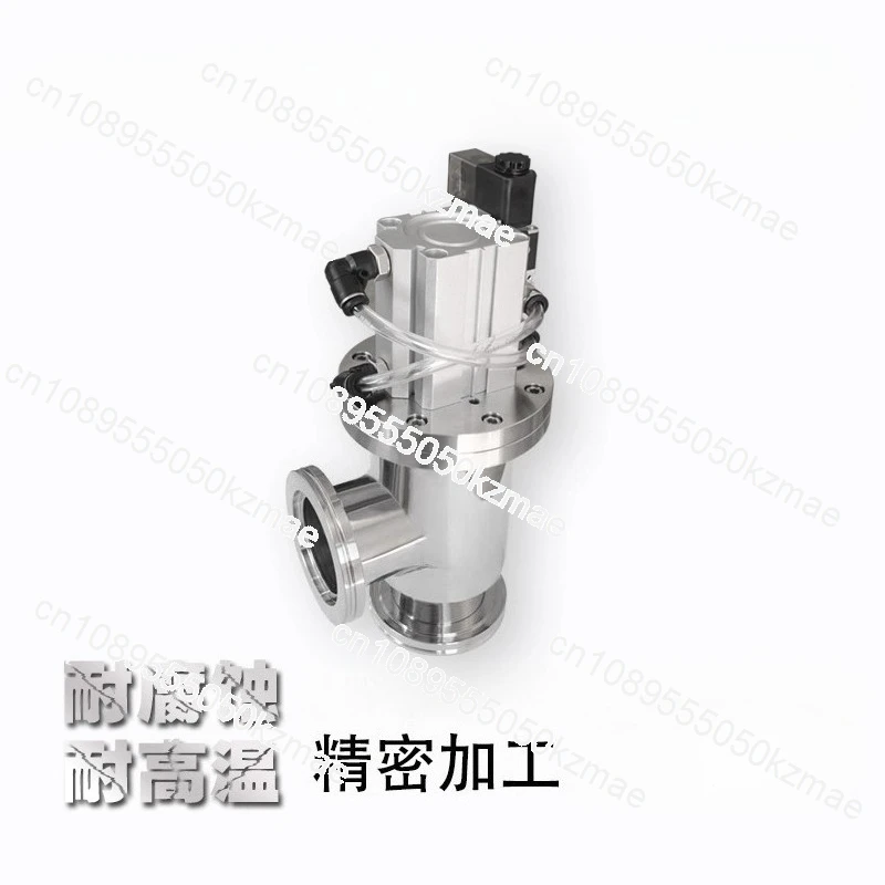 صمام فلابر يدوي/هوائي ISO صمام تفريغ 304 صمام زاوية GD/GDQ-iso من الفولاذ المقاوم للصدأ #3