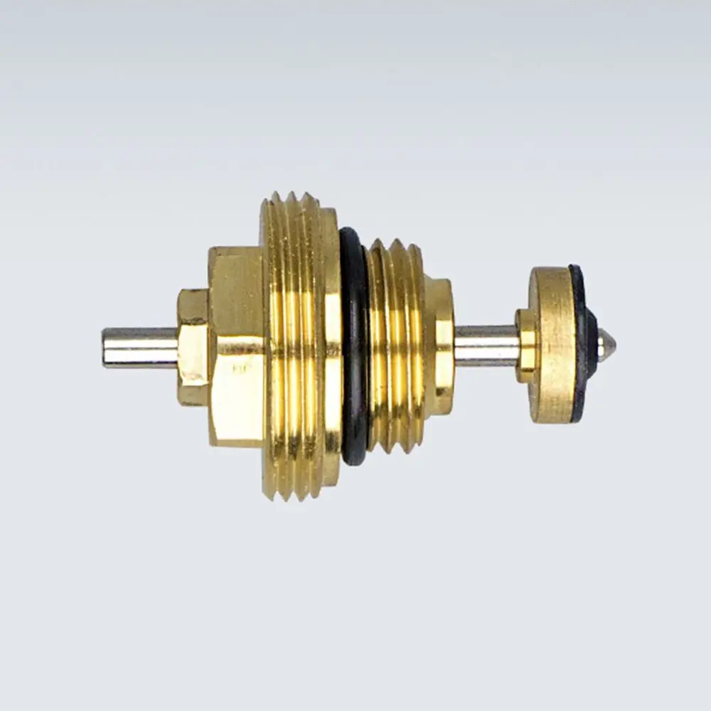 Brass Heating Circuit Distributor Valve Insert Corrosion Resistant M30x1.5 Return Pin Valve Core Replacement 1/2 3/8