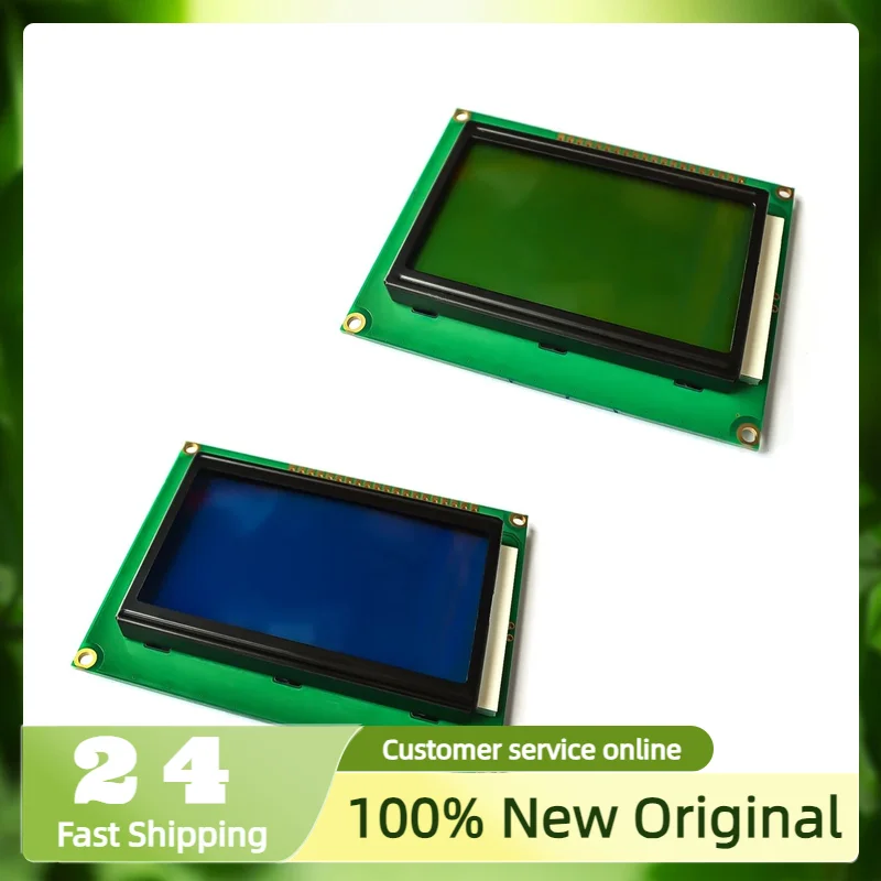 128*64 DOTS LCD Module 5V Yellow and Green/Blue Screen 12864 LCD with Backlight ST7920 Parallel Port