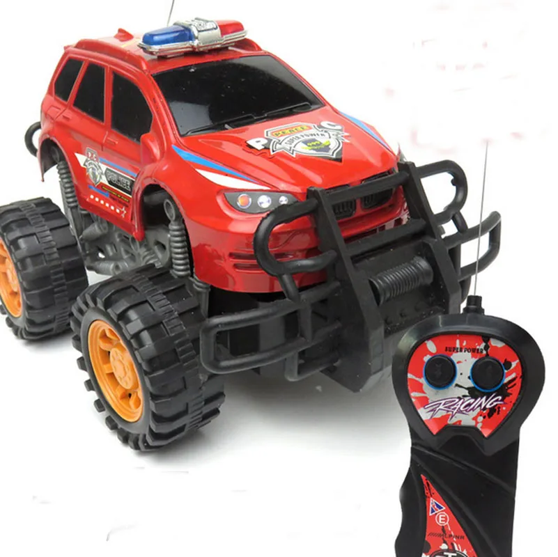 RC Cars 360 Degree Rotate Remote Control Police Car Toys Gift for Boys Kids Children