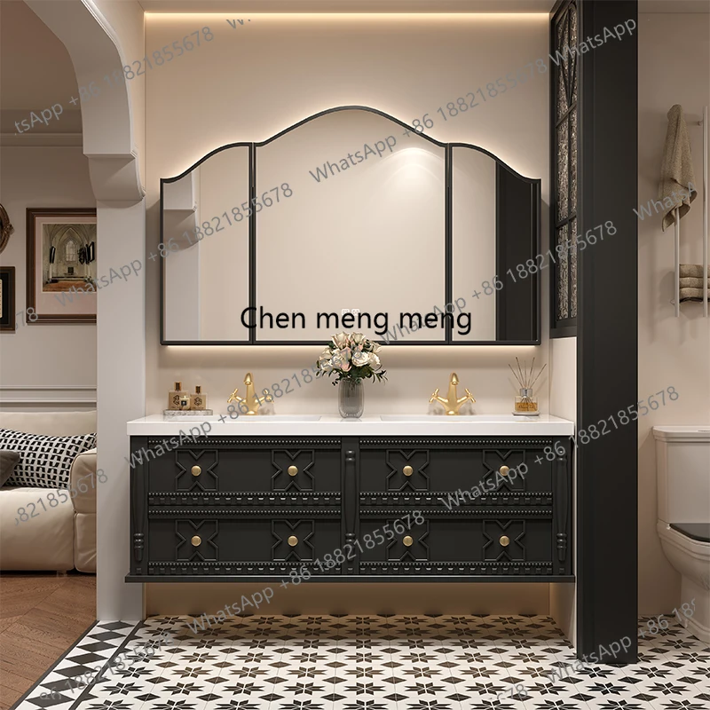 

Modern Decorations Cupboard Medicine Mirror Makeup French Bathroom Cabinet Retro Shelves Salon Organizer Archivadores Furniture