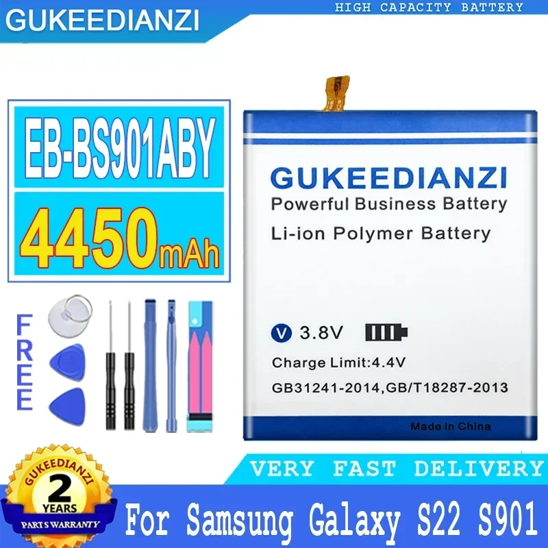 

GUKEEDIANZI Battery for Samsung Galaxy, 4450mAh, 5900mAh, EB-BS901ABY, EB-BS906ABY, EB-BS908ABY, S22 Plus, Ultra, S22Plus