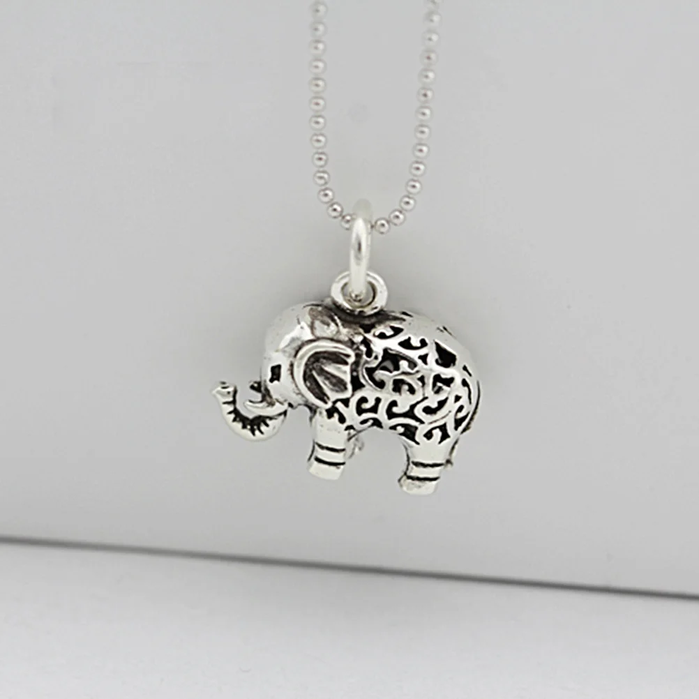 

Elephant Shape Necklace Pendant Charms DIY Jewelry Making Accessories for Earrings Bracelet Silver elephant pendant charm