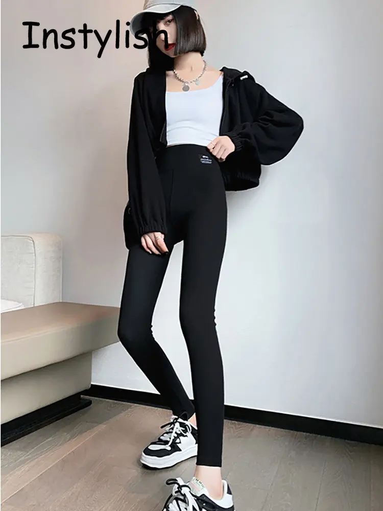 Mallas deportivas con realce para mujer, Leggings de entrenamiento de cintura alta, pantalones de punto acanalado Harajuku Vintage, ropa de gimnasio y Fitness