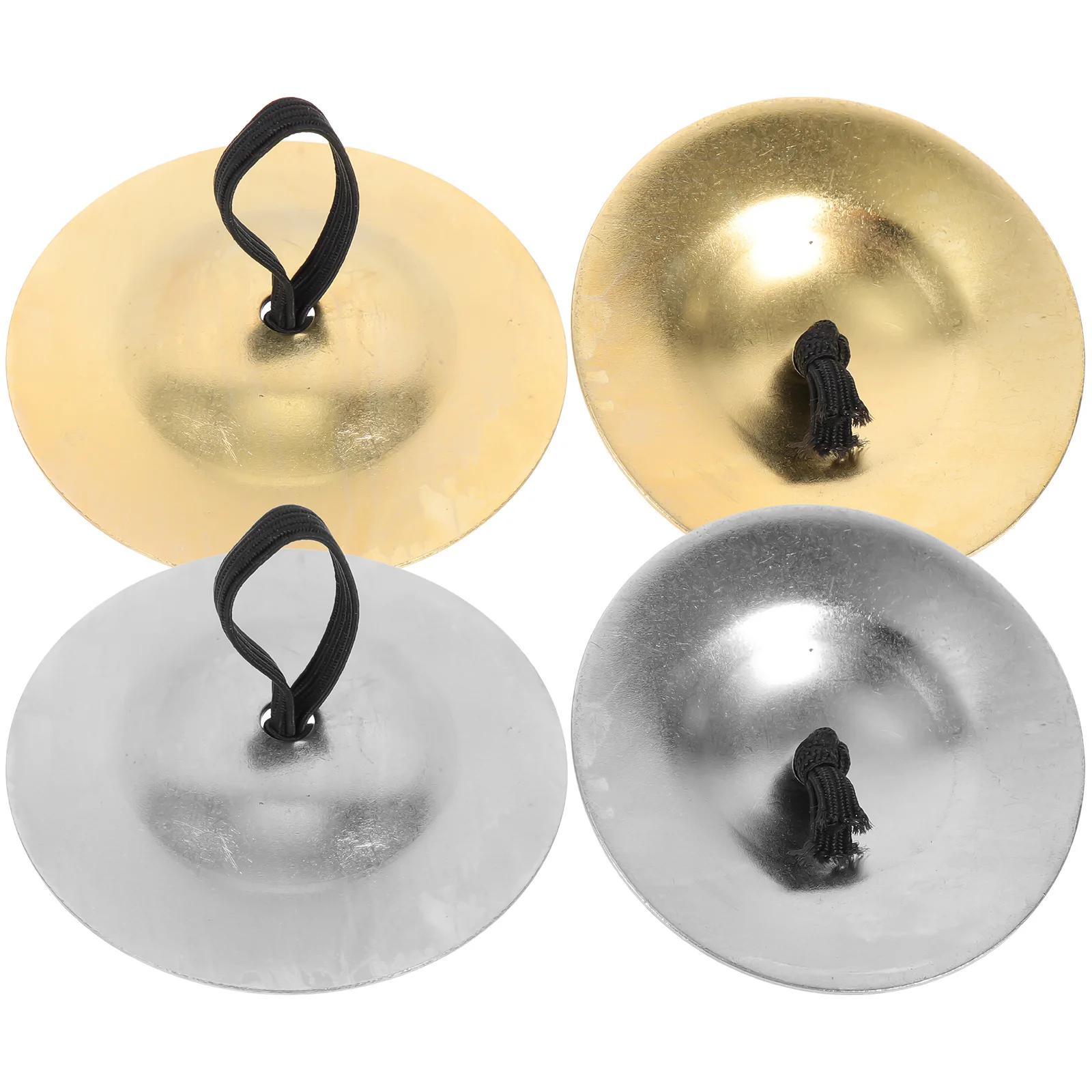 

2Pairs Finger Cymbals Copper Small Hand Cymbals for Dance Party Children's Percussion Instrument Music Training