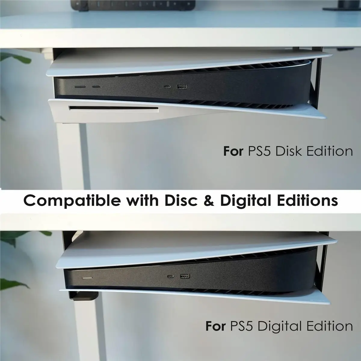

Крепление Goodidea под стол для PS5 и PS5 Slim, скрытый держатель, совместимый с консолями PlayStation 5 Disc и Digital Edition