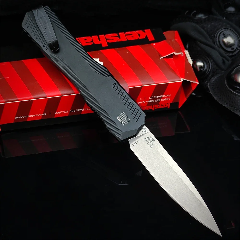 Tactical KS 9000BLK Matt Diskin Livewire Knife CPM-20CV Blade 6061 T6 Aluminum Alloy Handle Outdoor Hunting Pocket Tool