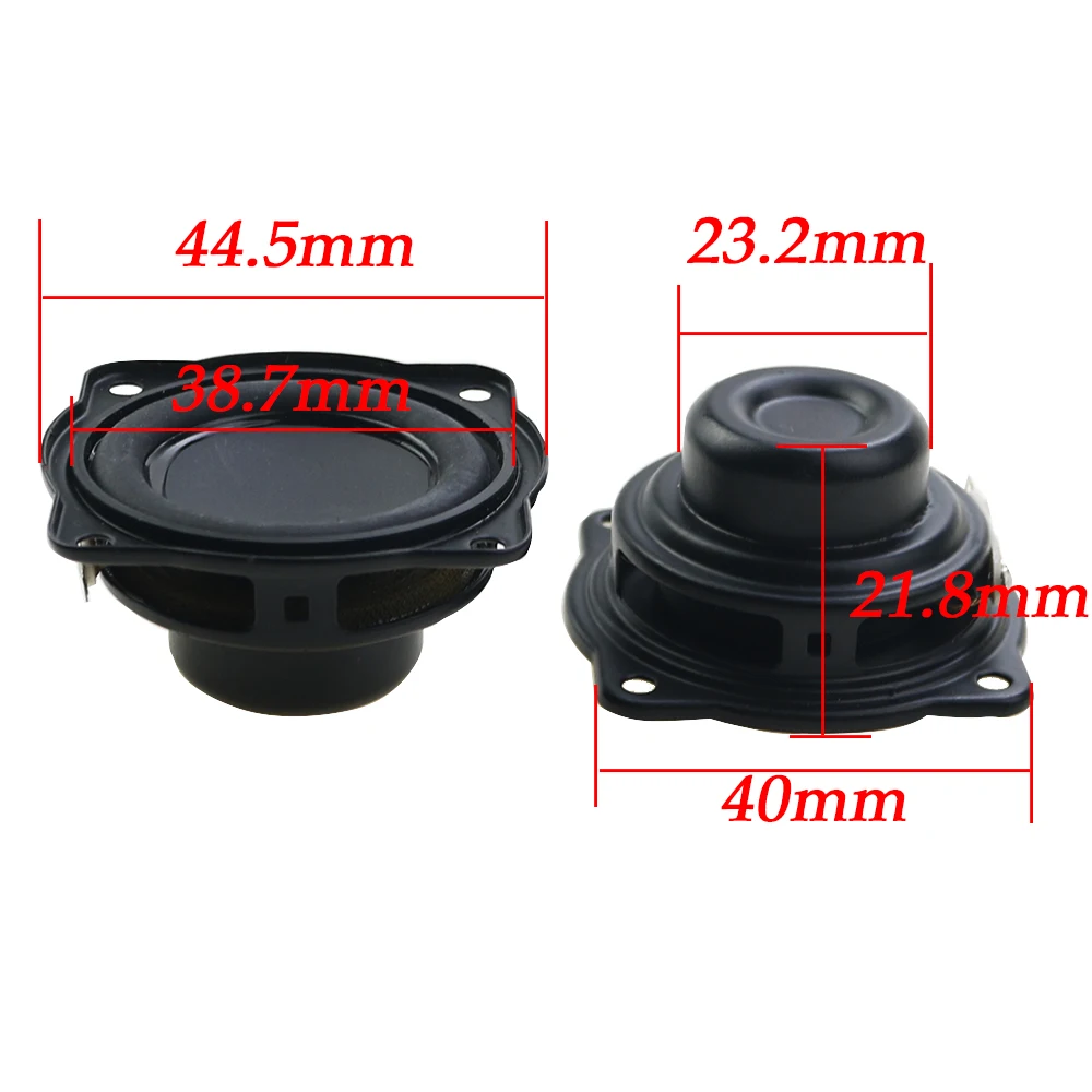 1PCS 40mm 1.5 Inch Internal Magnetic Speaker 4 Ohm 5W Bass Multimedia Speaker Small Speaker with Fixing Hole