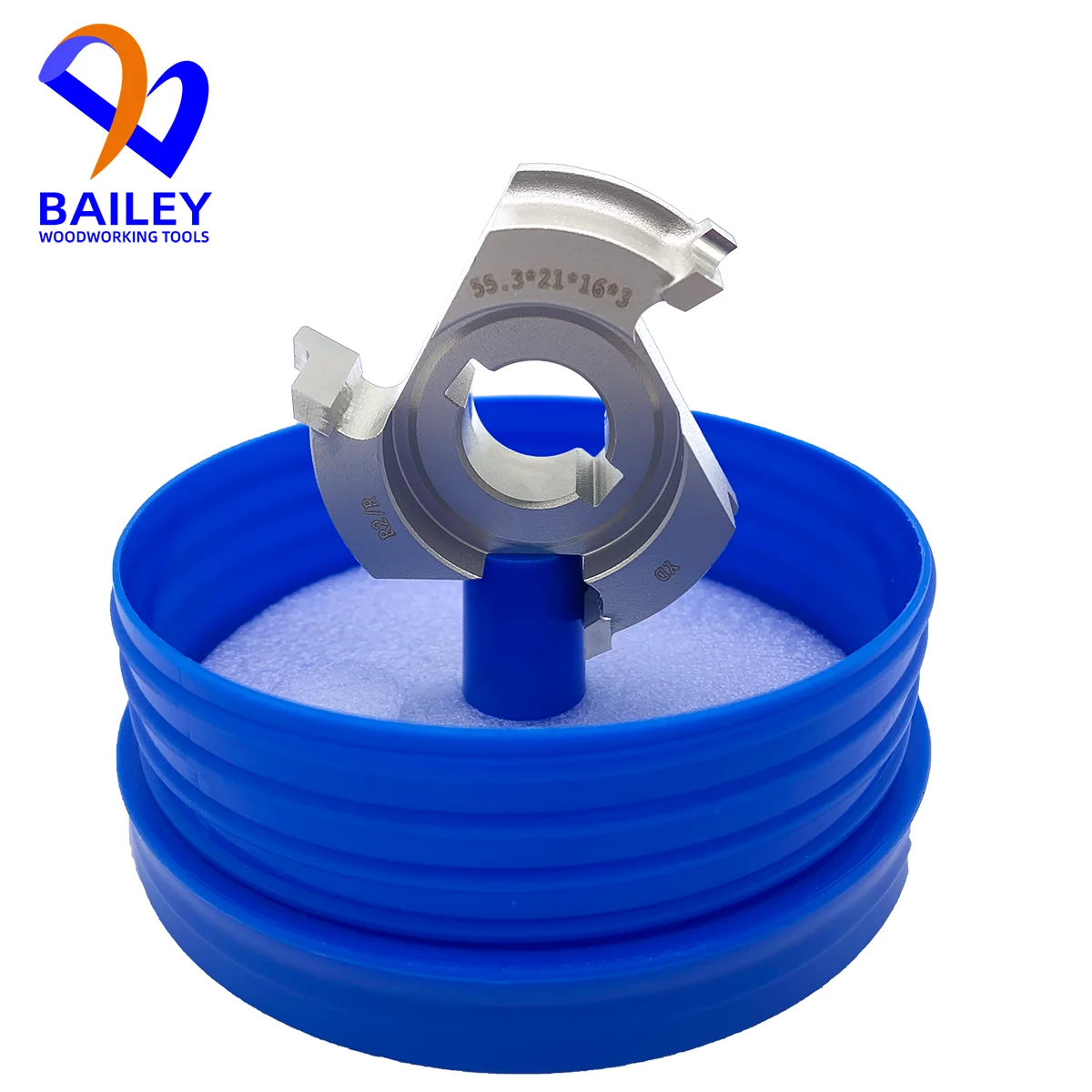 BAILEY 1Pair 55.3x21x16mm 3Z R1.5/R2/R3 Fine Trimming Cutterr For NANXING KDT Edge Banding Machine Woodworking Tool