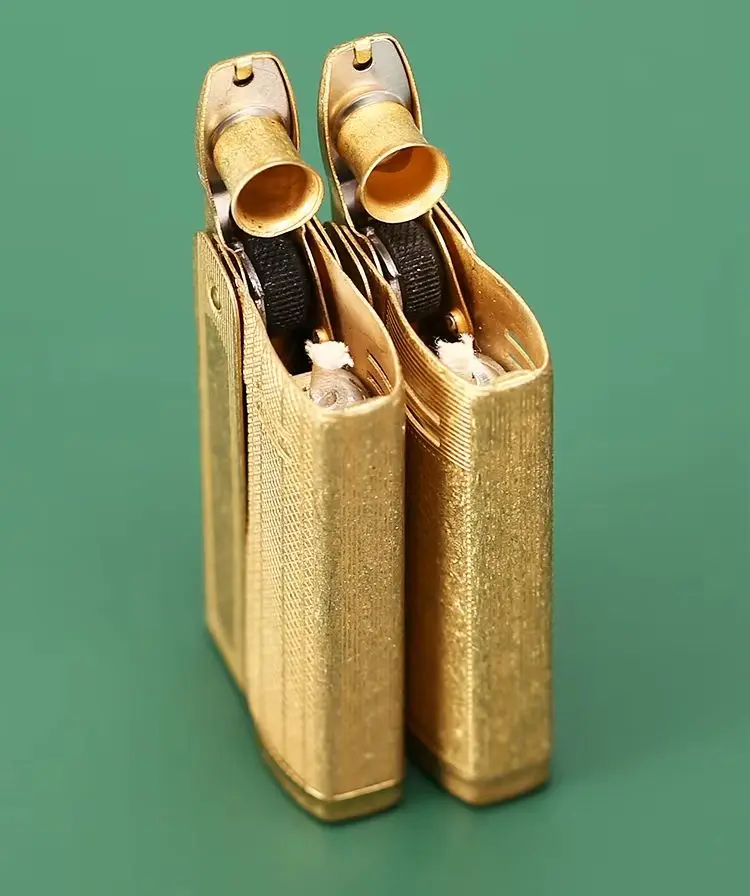 IMCO 6800 kerosenes Oil Lighter Stainless Steel & Brass Vintage Design Laser Engraved Classic Tobacco Accessory for Men