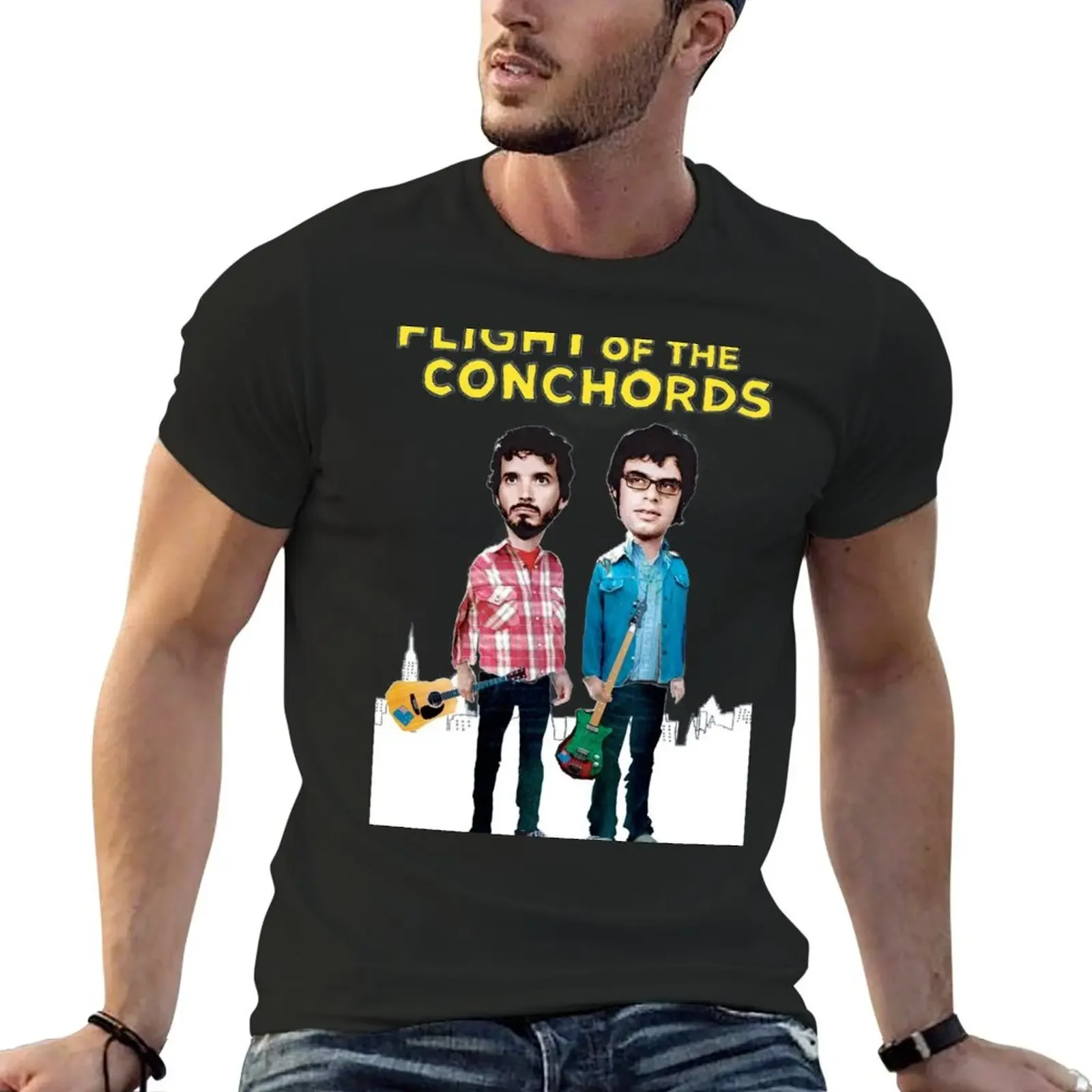 Flight Of The Conchords T-Shirt summer clothes Short sleeve tee mens graphic t-shirts big and tall