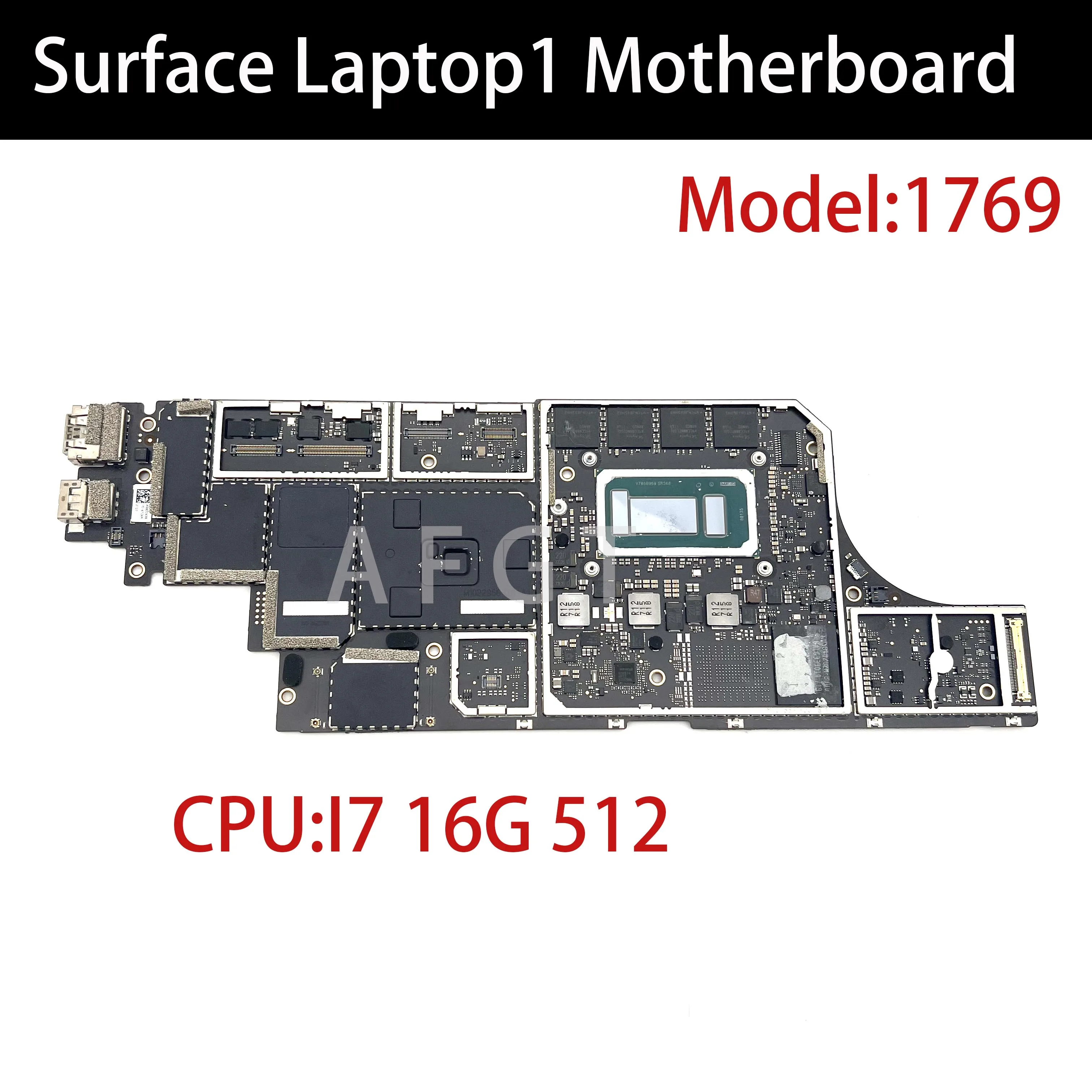 

Original Motherboard For Microsoft Surface Laptop1 1769 Logic Board CPU I7 16G 512 M1029273-001 Tested Well