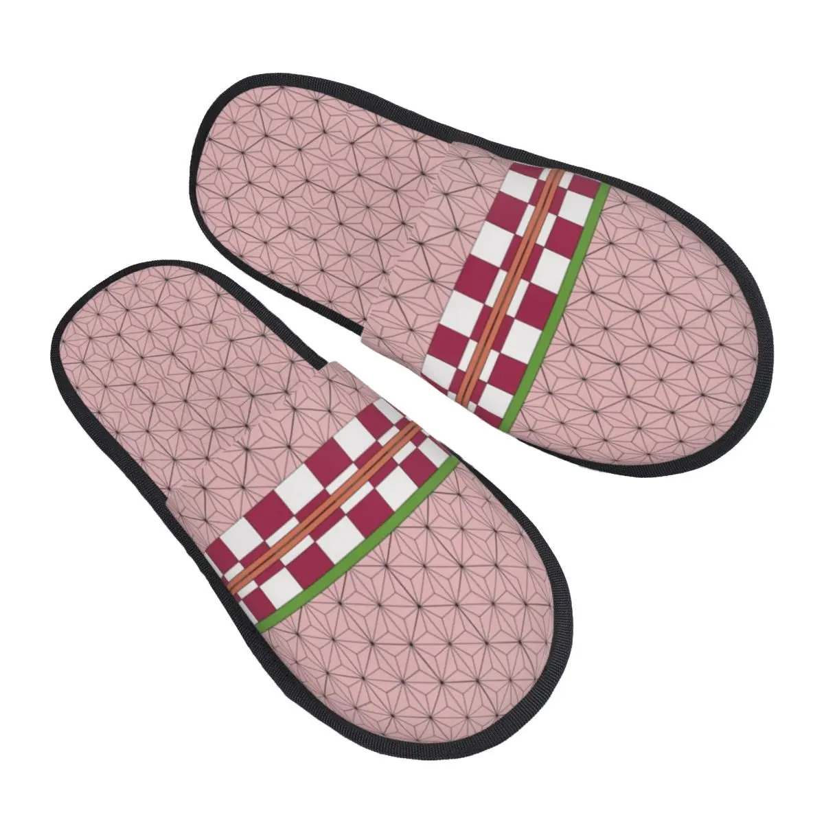 Custom Nezuko Kimono Cosplay Memory Foam Slippers Women Comfy Warm Demon Slayer Kimetsu No Yaiba Anime House Slippers