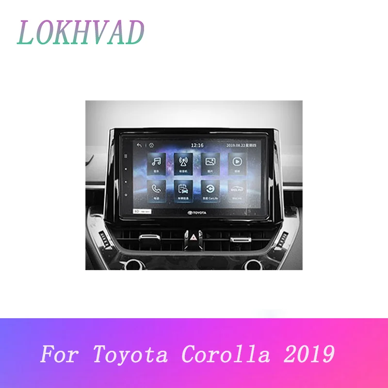 Adaptador de montaje de Audio para marco de coche, Panel de 9 pulgadas, 2 Din, embellecedor de salpicadero, reproductor de Radio para Toyota Corolla 2019