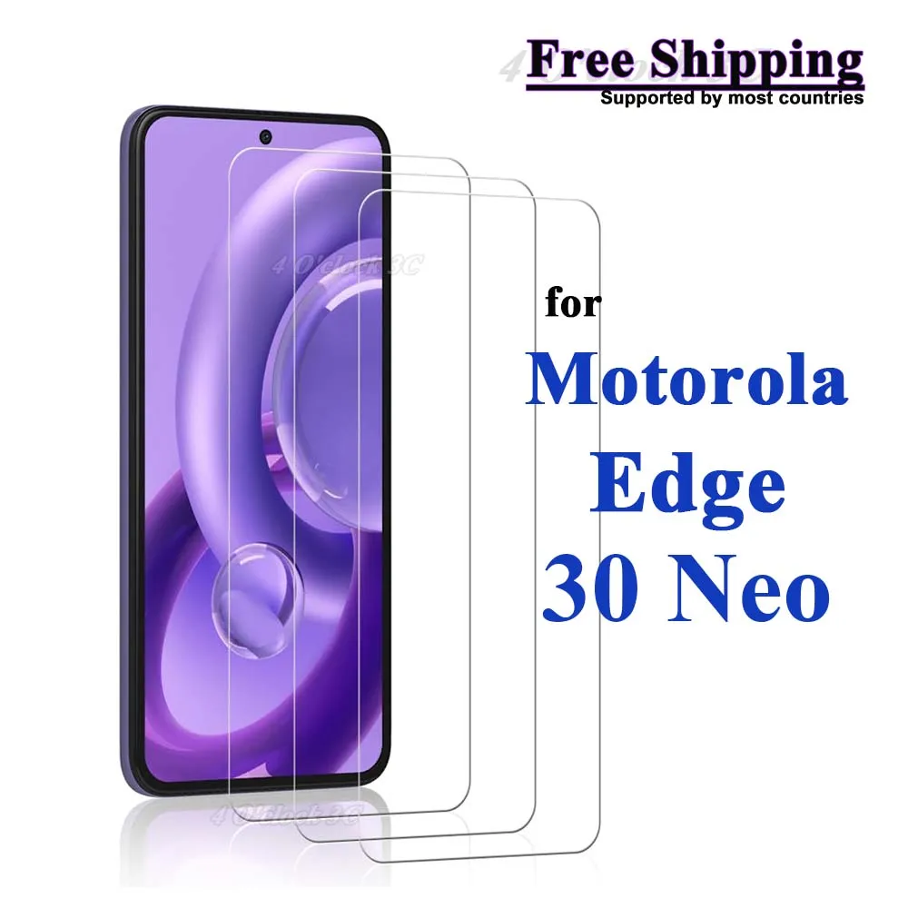 

For Motorola Edge 30 Neo 6.28 inch Screen Protector Tempered Glass Crystal Mica 9H Protective HD Clear Transparent Anti Scratch