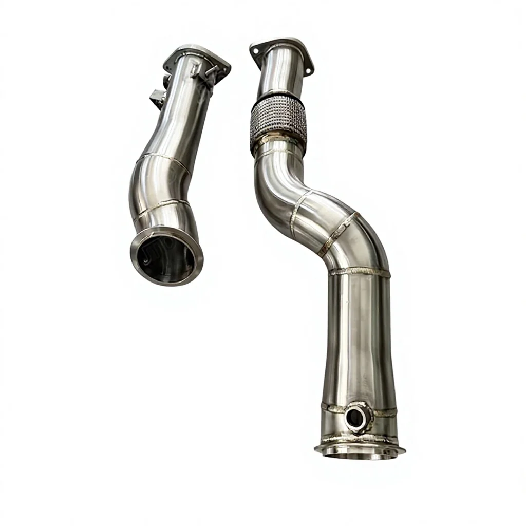 JTLD Sales Stainless Steel Turbo Catless Exhaust System Downpipe For BMW G80 M3 G82 M4 G8X
