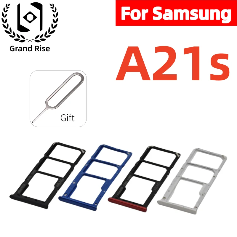 

For Samsung Galaxy A21S A217F SIM Card Tray Slot Holder Adapter Micro SD Card Chip Drawer Holder