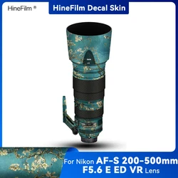 Hinefilm Skin for Nikkor AF-S 200-500 Lens Decal Skin 200500 Lens Wrap Cover for Nikon AF-S 200-500mm F5.6E ED VR Lens Sticker