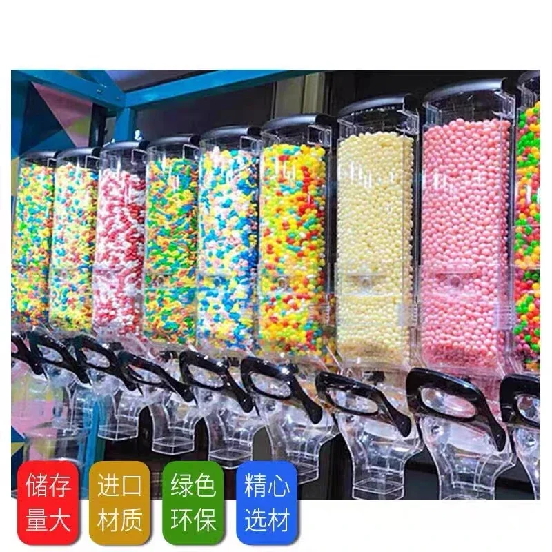 Supermarket Dried Fruit Display Box Nut Fried Goods Transparent Box Candy Display Box Grains Pull-down Gravity