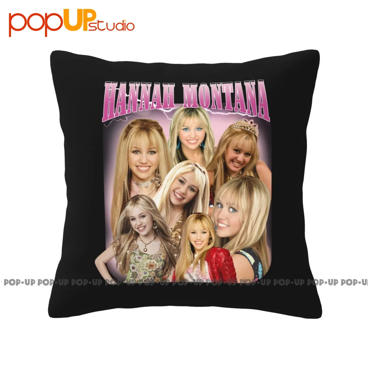 

Warm Hannah Montana Miley Cyrus P-198 Pillowcase Throw Pillow Cover Washable Ultra Soft Anti-Bacterial