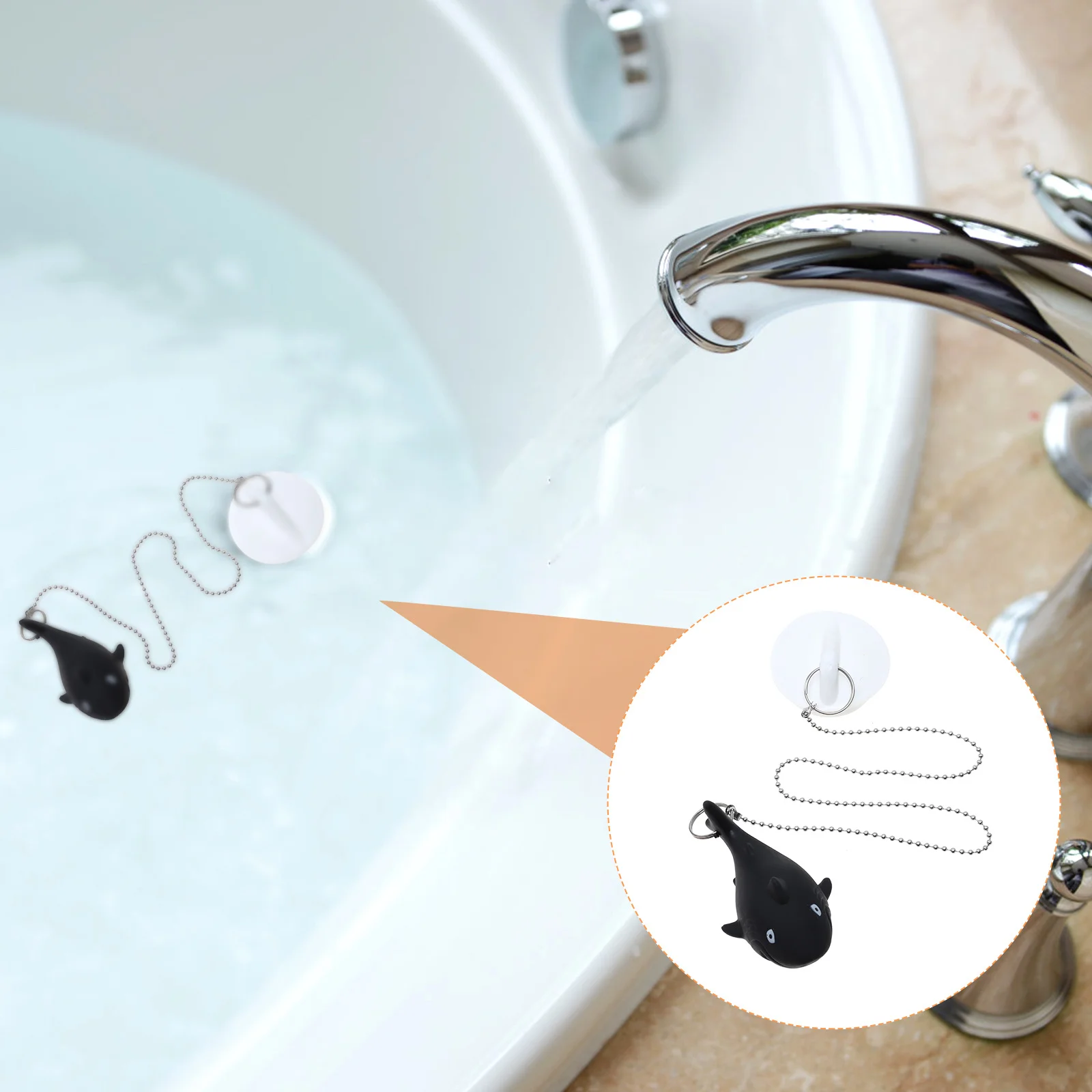 

4Pcs Strong Sealing Underwater Sink Plugs Wear Resistant Kitchen Sink Accessories for Hotel Bathtub Hotel Bathtub Tool