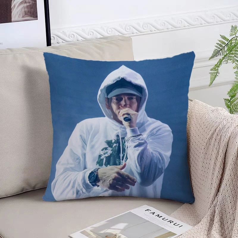 Pillowcase 45*45 E-Eminem Fan Gifts 45x45 Cushion Cover for Pillow Covers Decorative Luxury Home Decor Bed Pillowcases Cushions