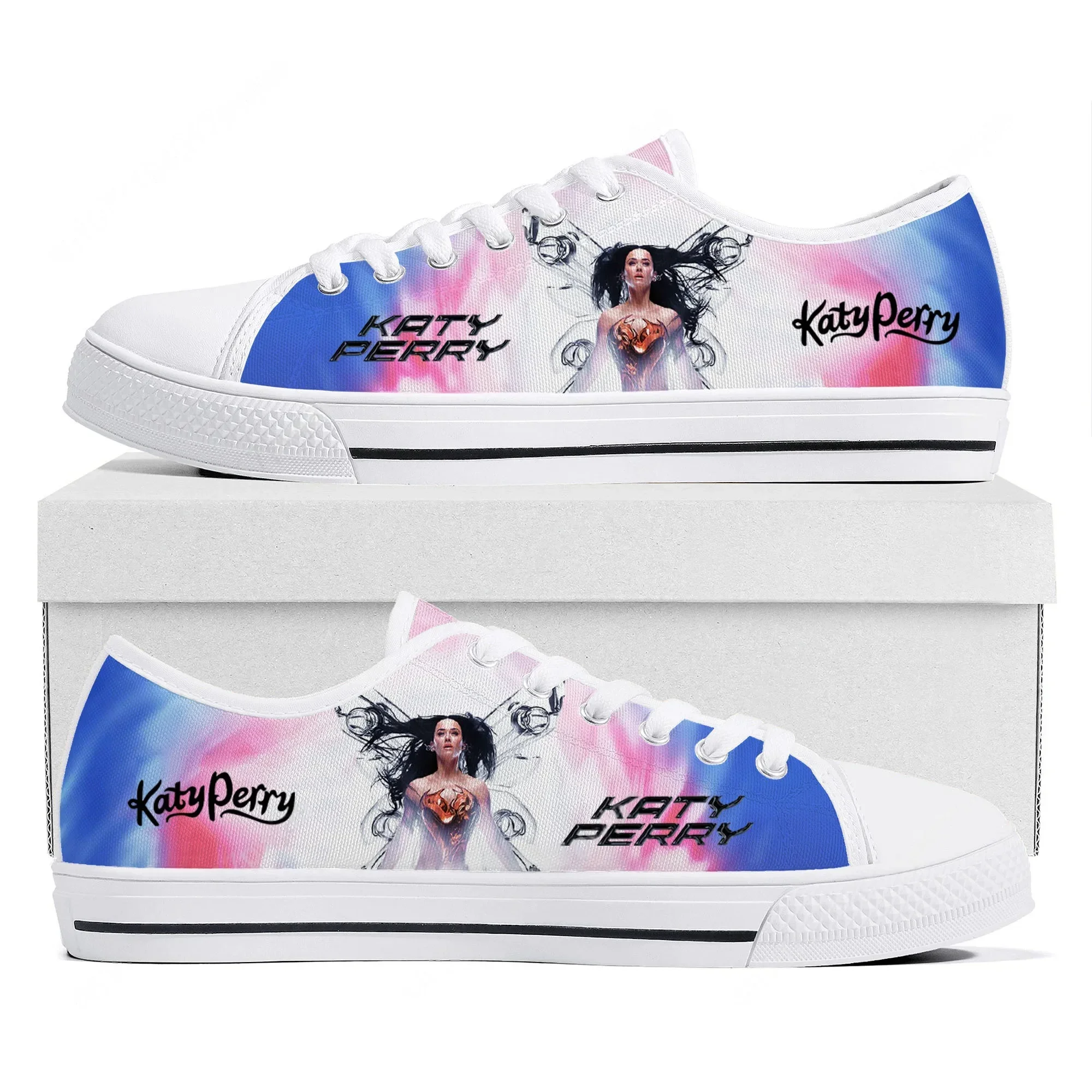 

Katy Perry Singer Low Top Lightweight Flat Sneakers Mens Womens Canvas Sneaker Casual Couple Hiking Lightweight Shoes