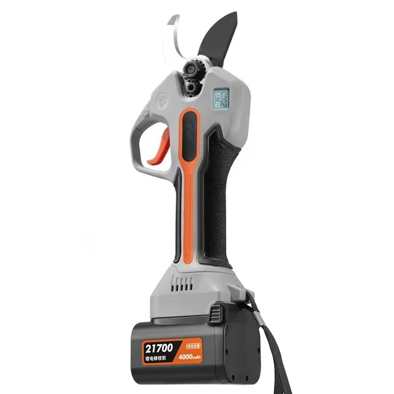 DD3344 قطع 60 مللي متر حديقة المقصات الكهربائية LED عرض فرع شجرة التقليم اللاسلكي مع بطاريتين قابلة للشحن بالطاقة المقلم