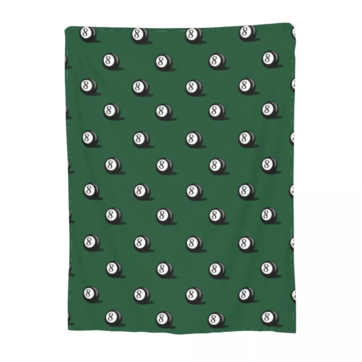 Black Billiard Ball Number Eight 8 Blankets Flannel Summer Pool Balls Relax Lightweight Throw Blankets for Sofa Couch Bedspreads