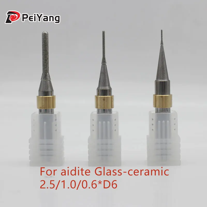

Dental Milling Burfor Aidite Zirconia CAD/CAM Milling Burs for Lithium Disilicate DC/SHC Coating Dental Laboratory Cutters